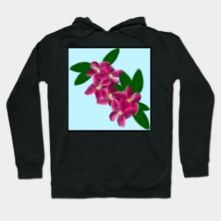 Frangipani flower pattern Hoodie